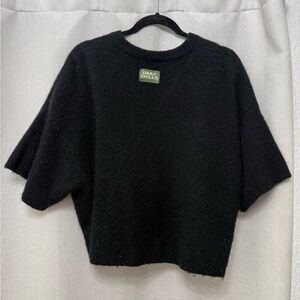 Daily Drills Black Knit Top